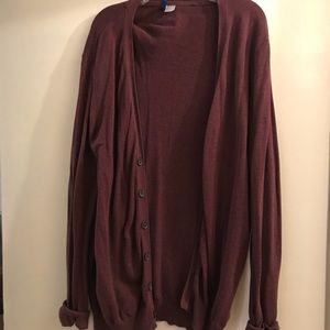 Burgundy Cardigan
